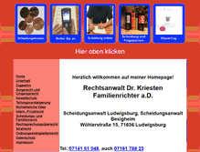 Tablet Screenshot of eheanwalt.de